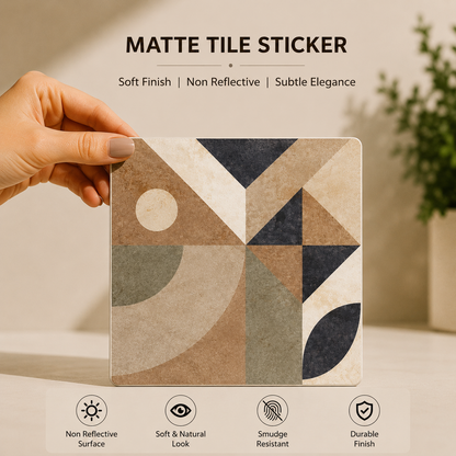 Modern Bauhaus Geometric Tile Sticker