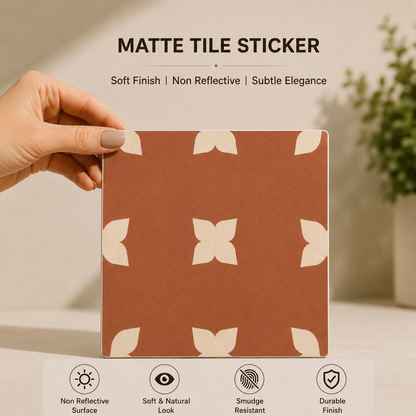 Earth Tone Petal Tile Sticker