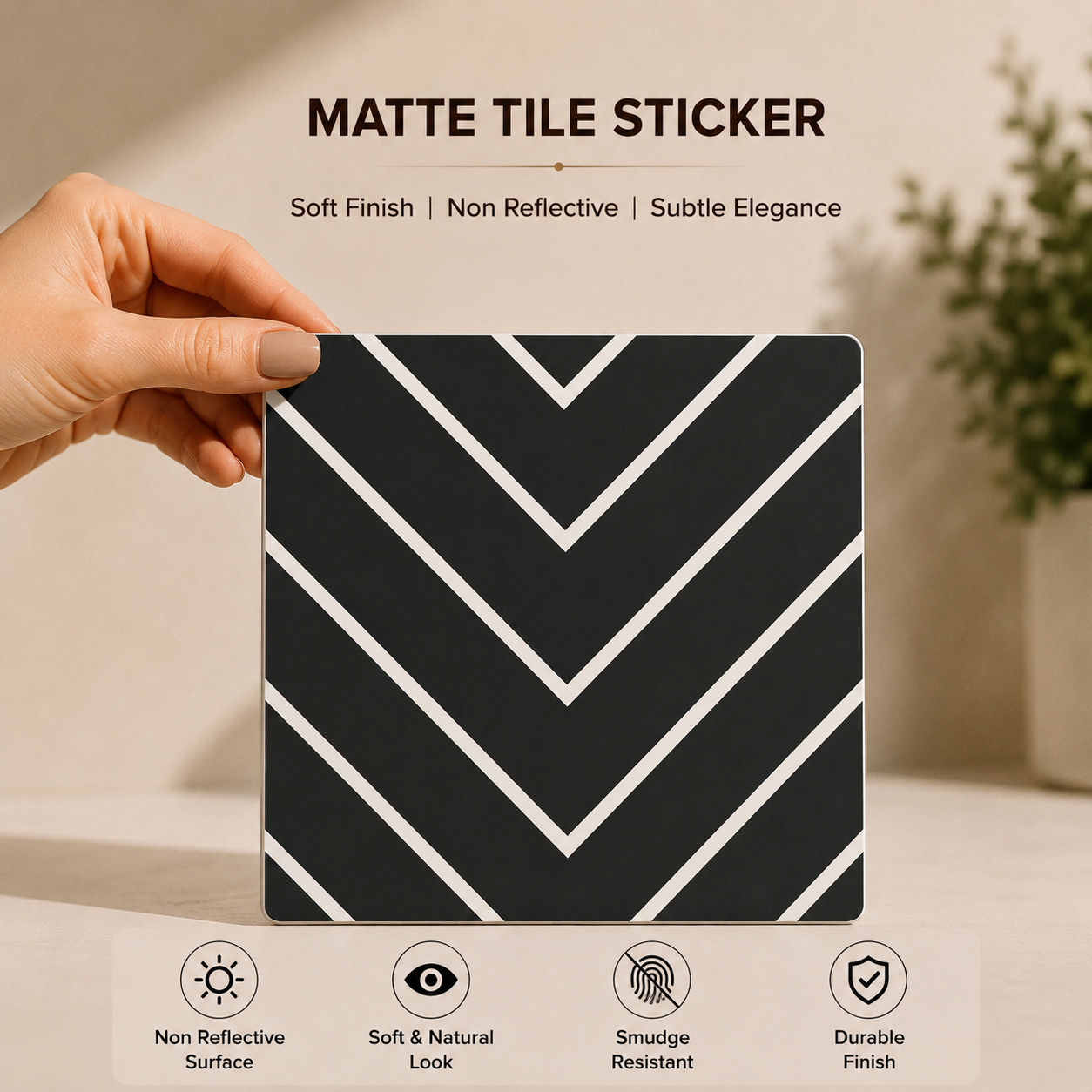 Minimalist Chevron Tile Sticker