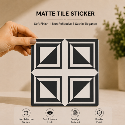 Art Deco Pinwheel Tile Sticker