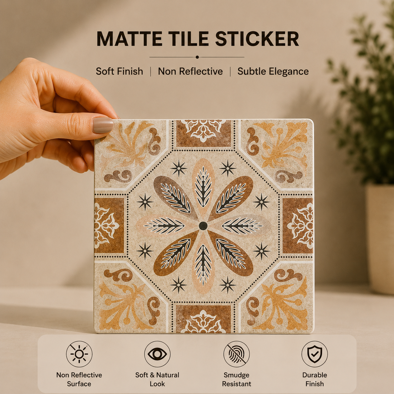 Vintage Patchwork Mosaic Tile Sticker