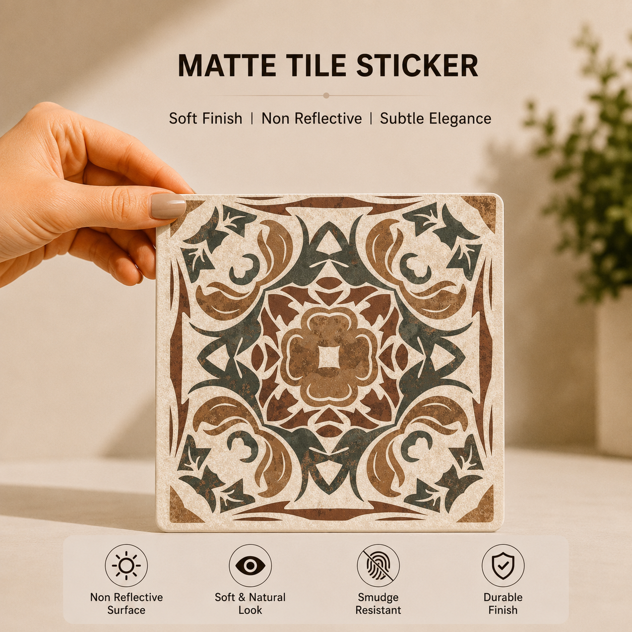 Mediterranean Arabesque Tile Sticker