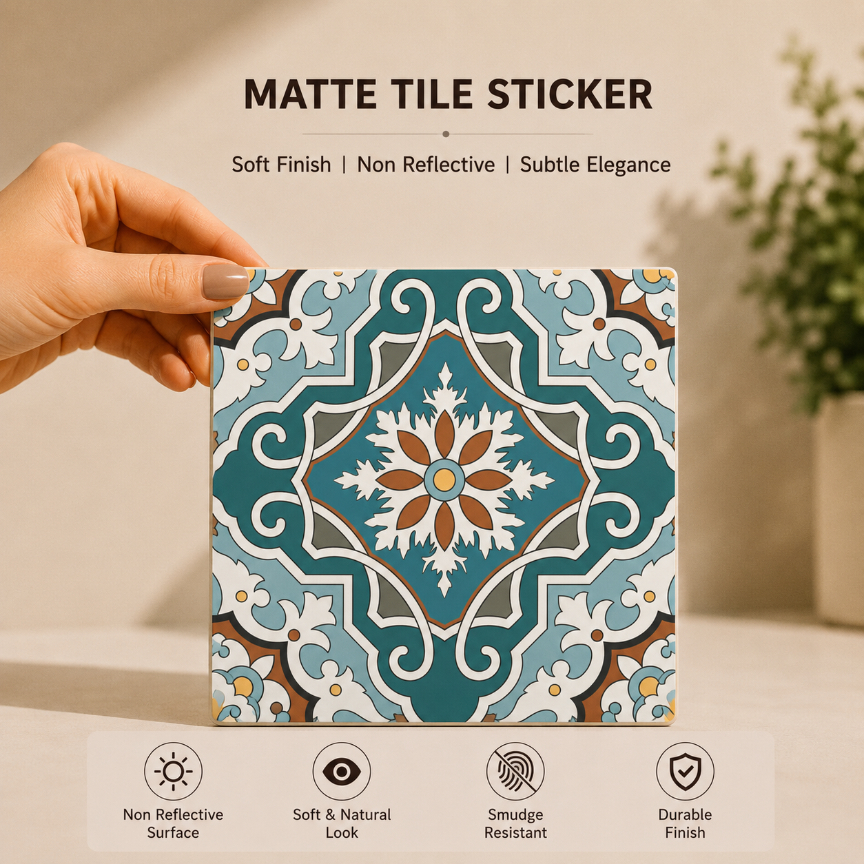 Classic Mediterranean Mosaic Tile Sticker