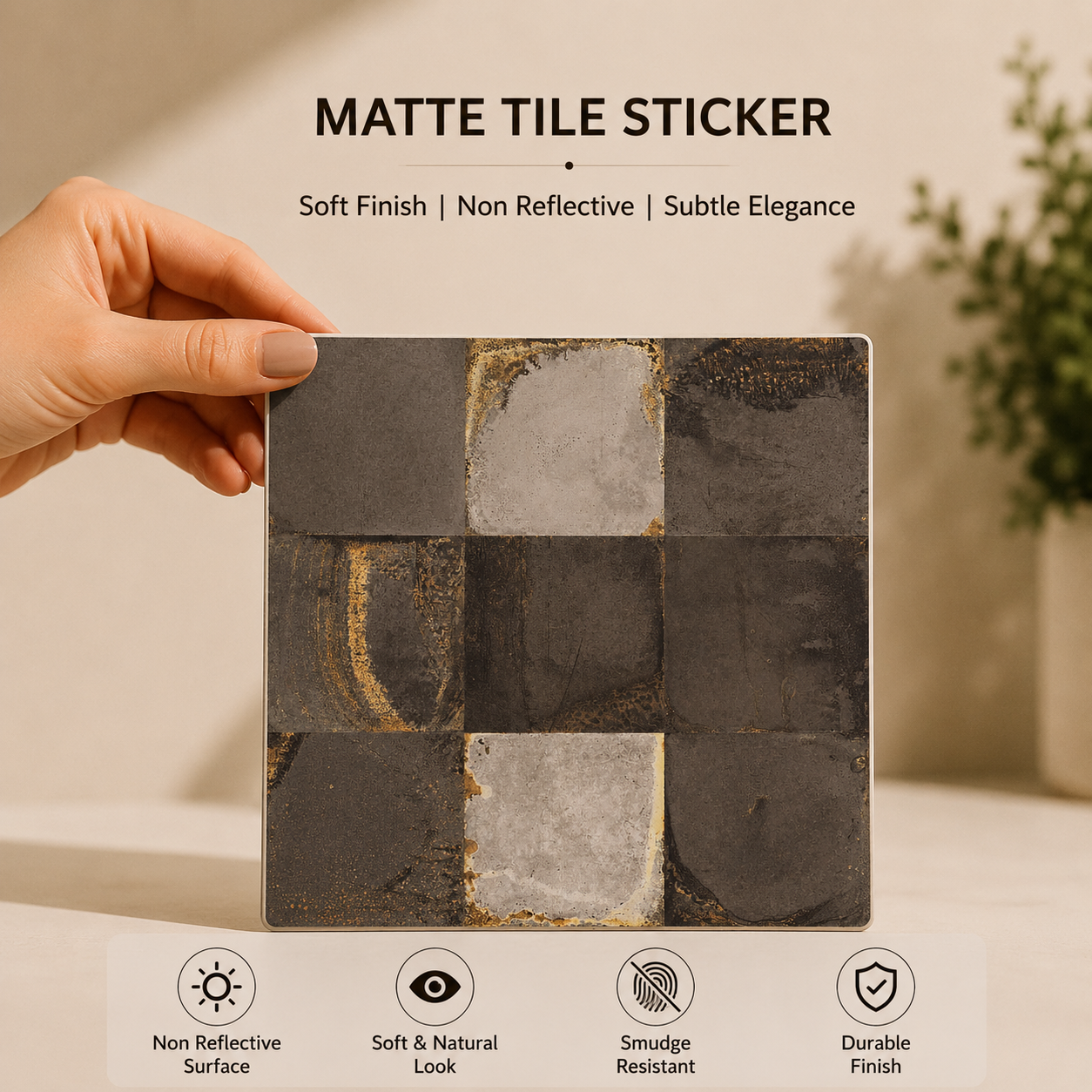 Industrial Stone Texture Tile Sticker