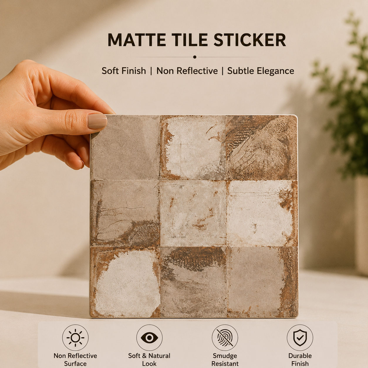 Sandstone Stone Mosaic Tile Sticker