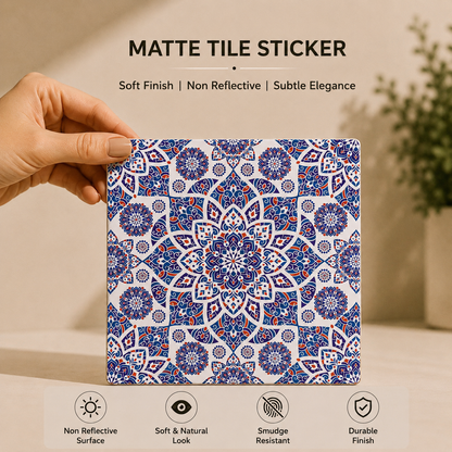Royal Blue Moroccan Tile Sticker