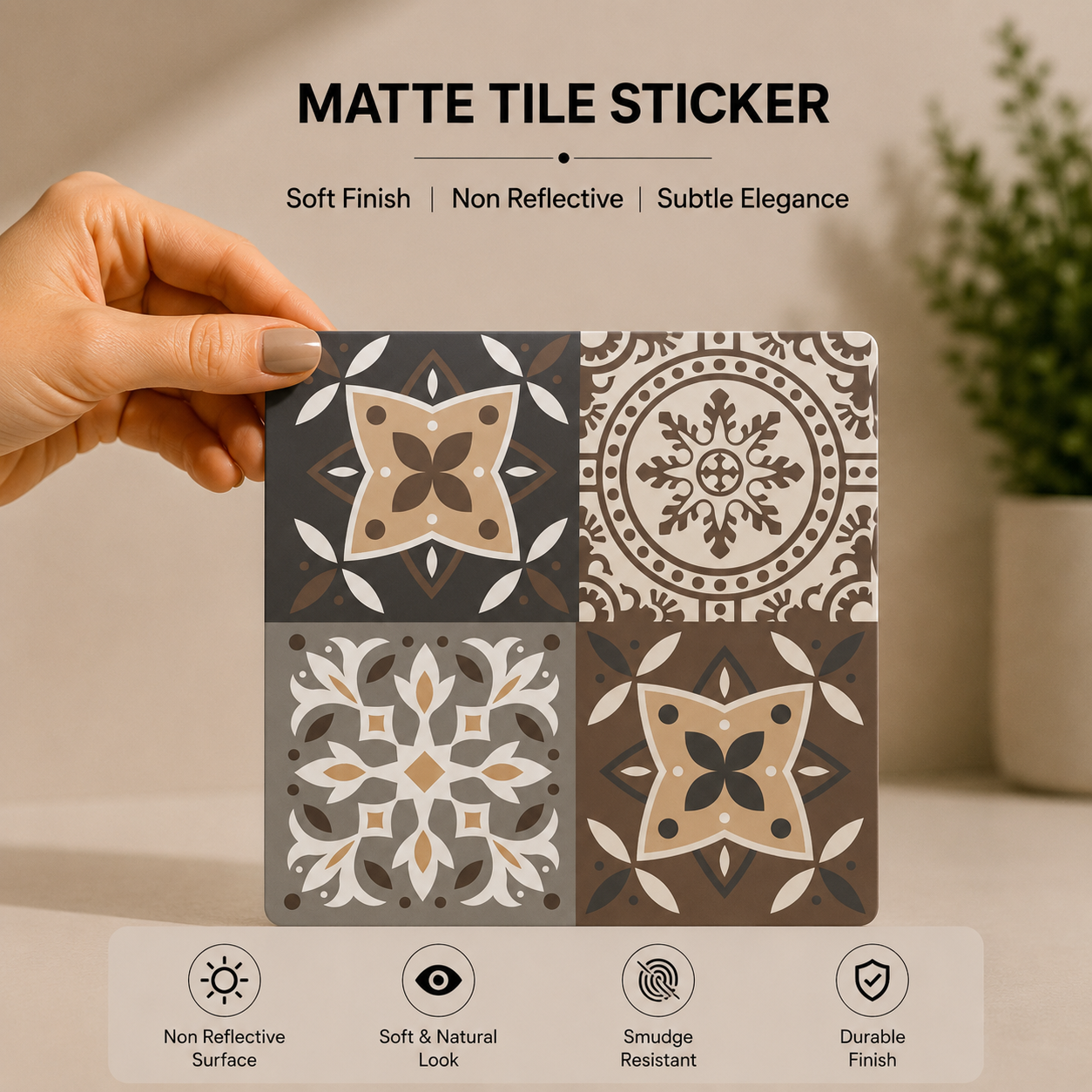 Mediterranean Patchwork Tile Sticker