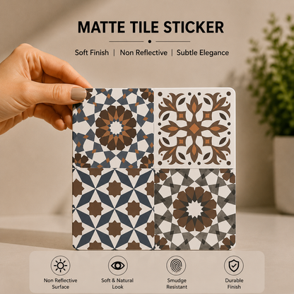 Mediterranean Geometric Patchwork Tile Sticker