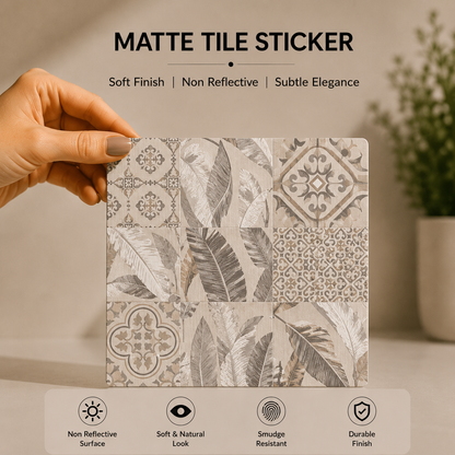 Heritage Botanical Patchwork Tile Sticker
