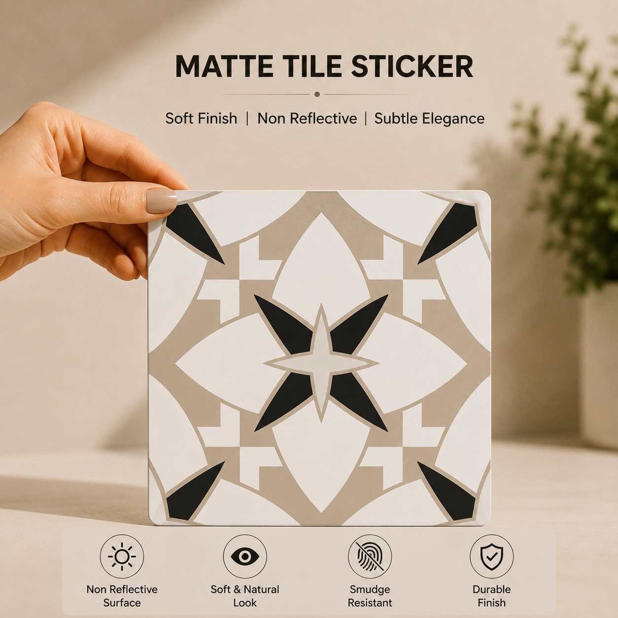 Moroccan Star Medallion Tile Sticker