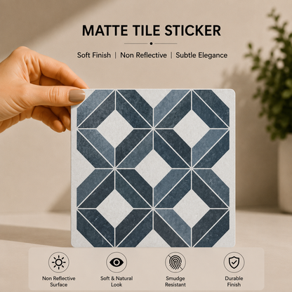 Contemporary Diamond Grid Tile Sticker
