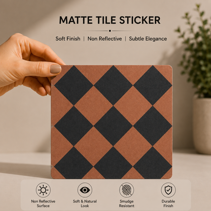 Modern Checker Mosaic Tile Sticker