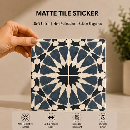 Contemporary Star Pattern Tile Sticker