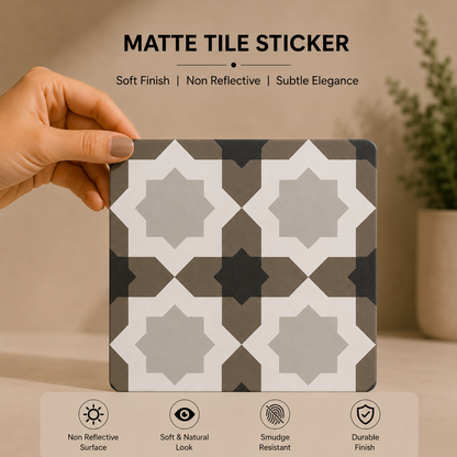 Warm Neutral Mosaic Tile Sticker