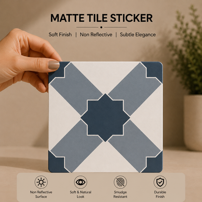 Geometric Cross Pattern Tile Sticker
