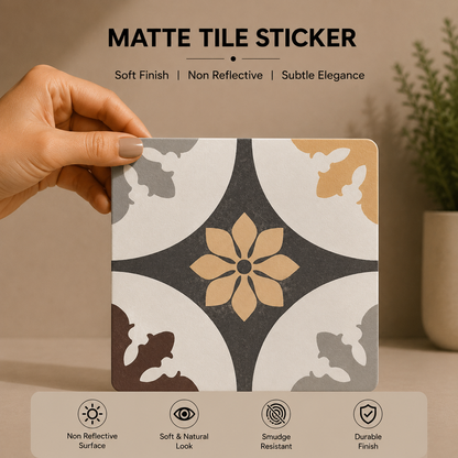 Timeless Blossom Heritage Tile Sticker