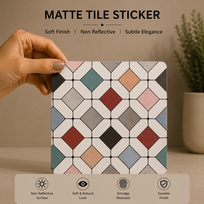 Pastel Diamond Mosaic Tile Sticker