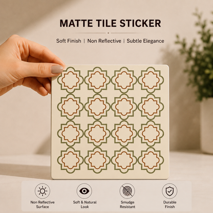Mediterranean Micro Lattice Tile Sticker