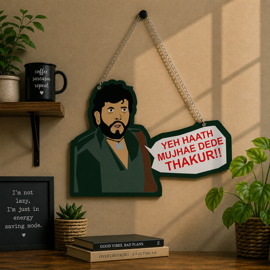 Yeh Haath Mujhae Dede Thakur Bollywood Wall Hanging