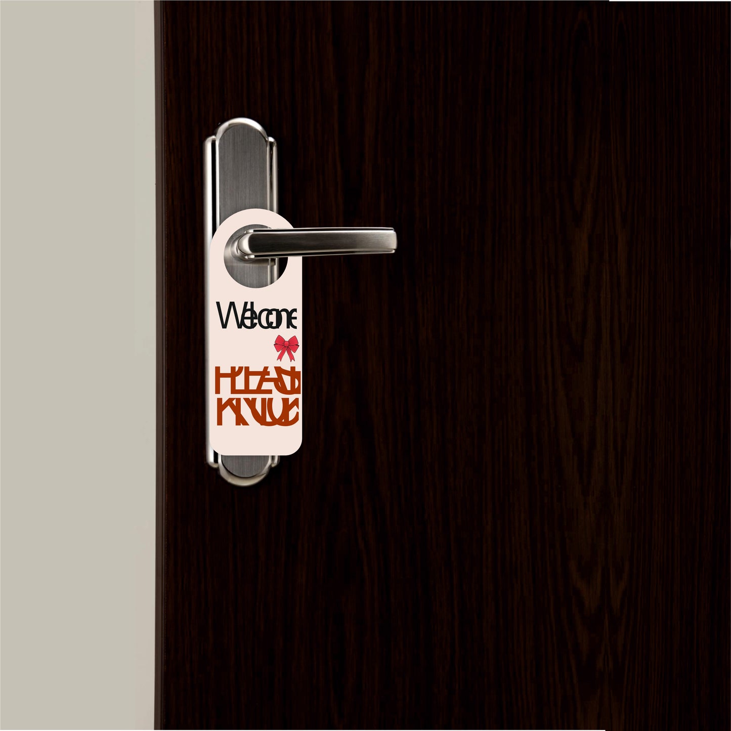 No Calls Text Only Wooden Door Hanger Sign Board