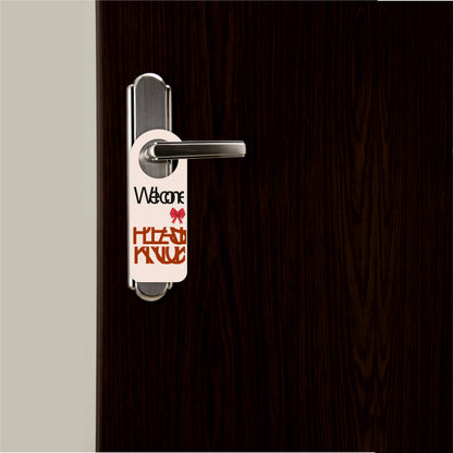 No Calls Text Only Wooden Door Hanger Sign Board