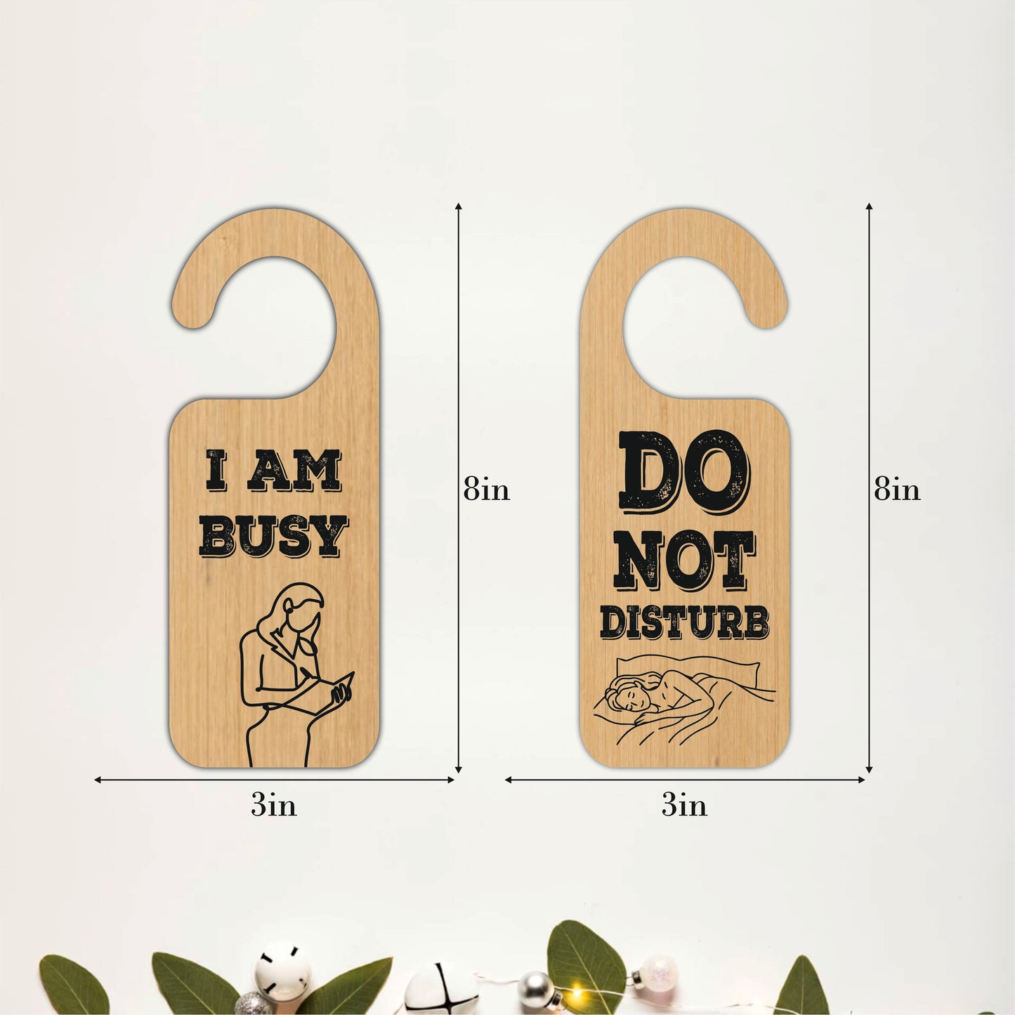 I Am Busy Wooden Door Hanger Sign Board