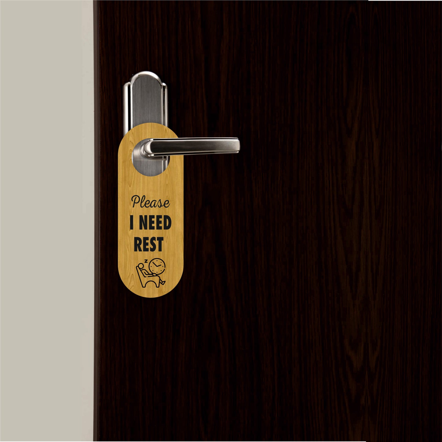 Please I Need Rest Wooden Door Hanger Sign Board