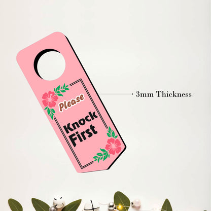 Floral Please Do Not Disturb Door Hanger Sign Board