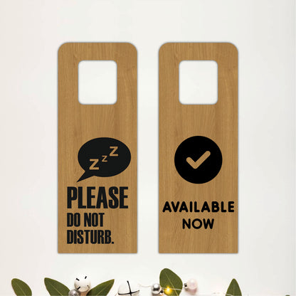 Available Now Wooden Door Hanger Sign Board