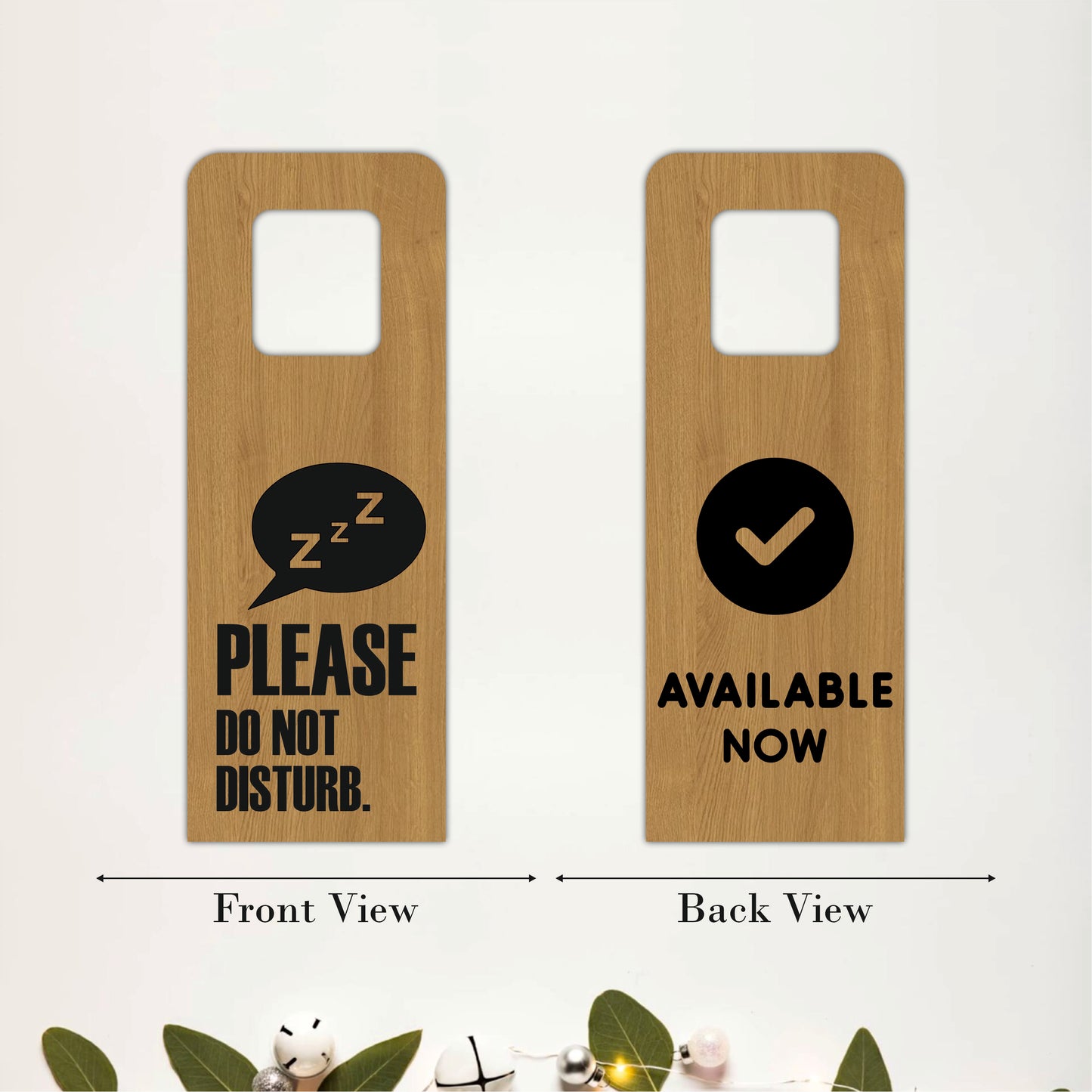 Available Now Wooden Door Hanger Sign Board