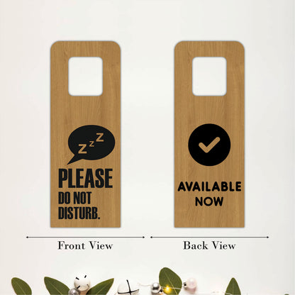 Available Now Wooden Door Hanger Sign Board