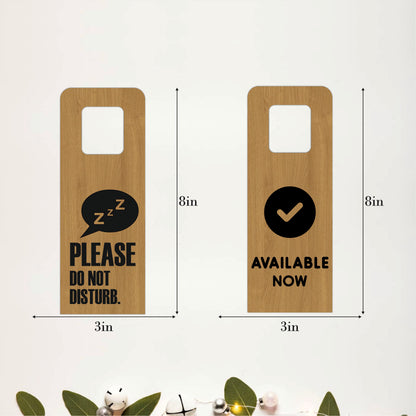 Available Now Wooden Door Hanger Sign Board