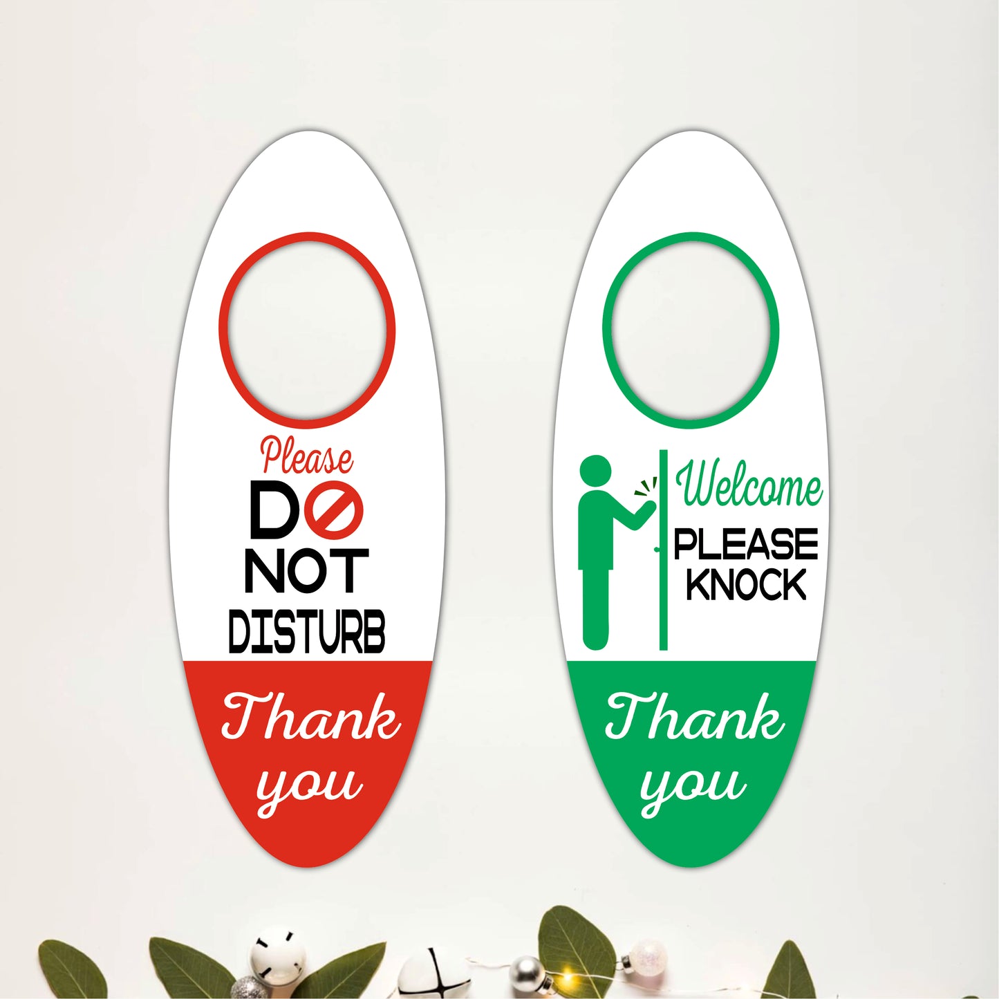 Please Do Not Disturb Thank You Wooden Door Hanger Sign Board