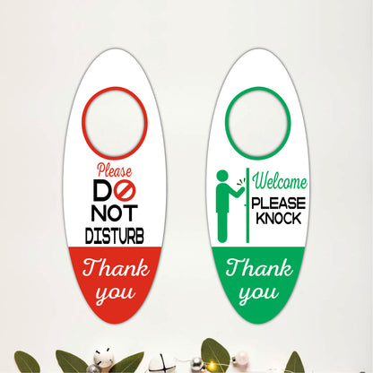 Please Do Not Disturb Thank You Wooden Door Hanger Sign Board