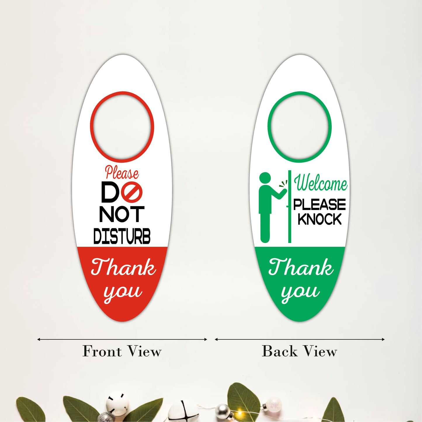 Please Do Not Disturb Thank You Wooden Door Hanger Sign Board