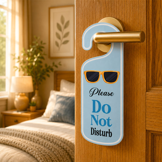 Please Do Not Disturb Sunglasses Door Hanger Sign Board