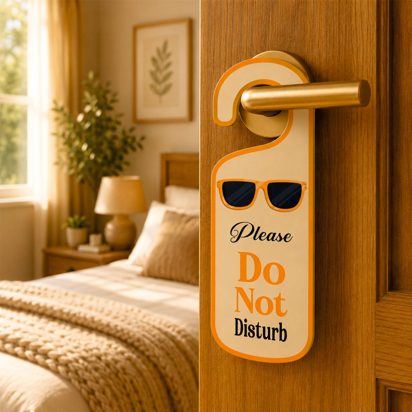 Please Do Not Disturb Sunglasses Door Hanger Sign Board
