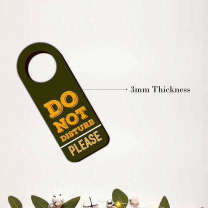 Do Not Disturb Please Wooden Door Hanger Sign Board