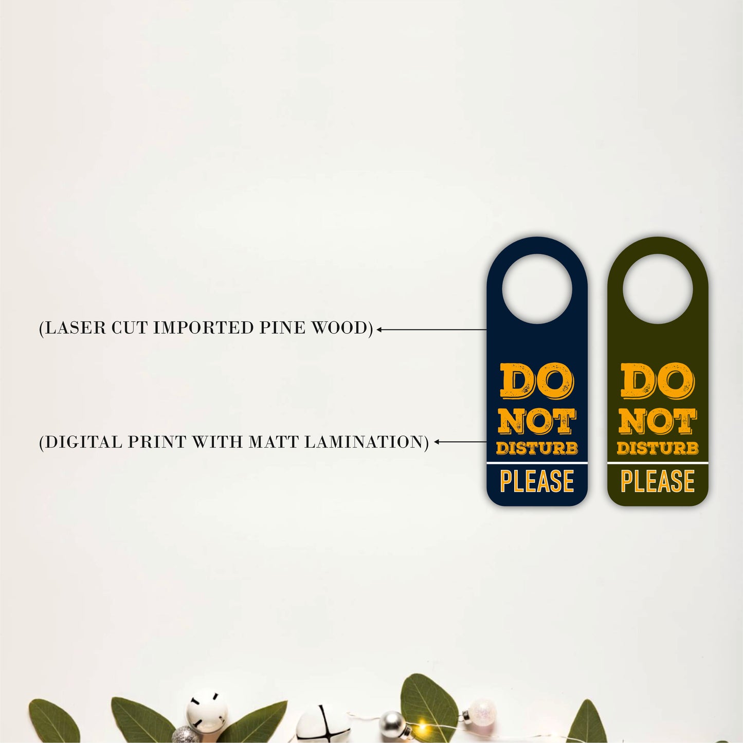 Do Not Disturb Please Wooden Door Hanger Sign Board