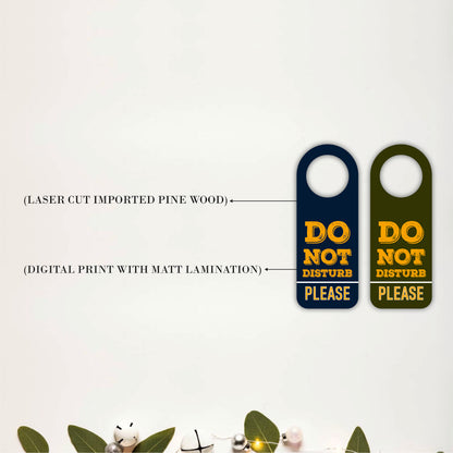 Do Not Disturb Please Wooden Door Hanger Sign Board