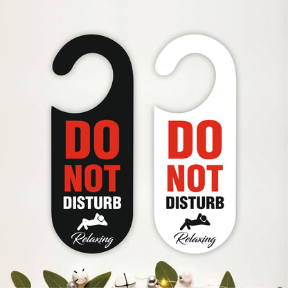 Do Not Disturb Relaxing Wooden Door Hanger Sign Board