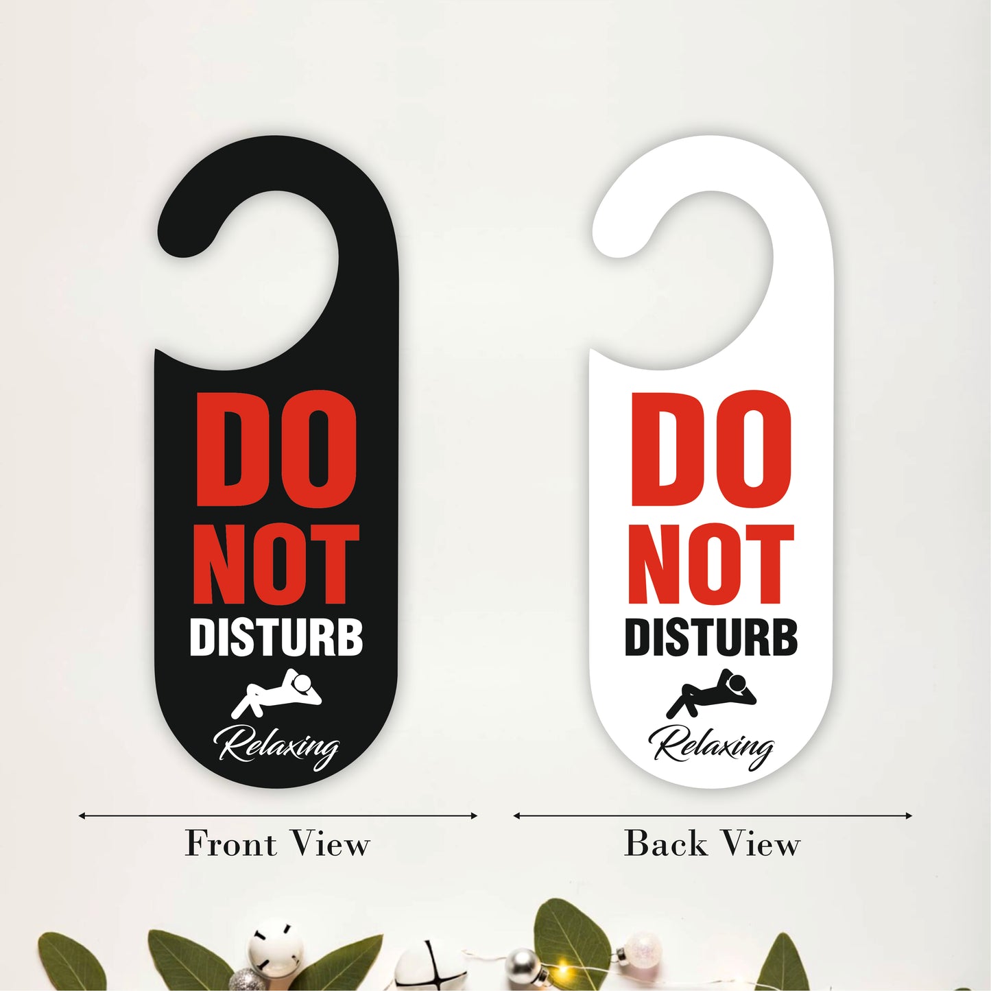 Do Not Disturb Relaxing Wooden Door Hanger Sign Board
