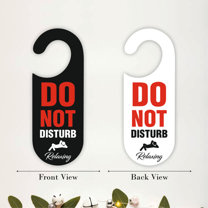 Do Not Disturb Relaxing Wooden Door Hanger Sign Board