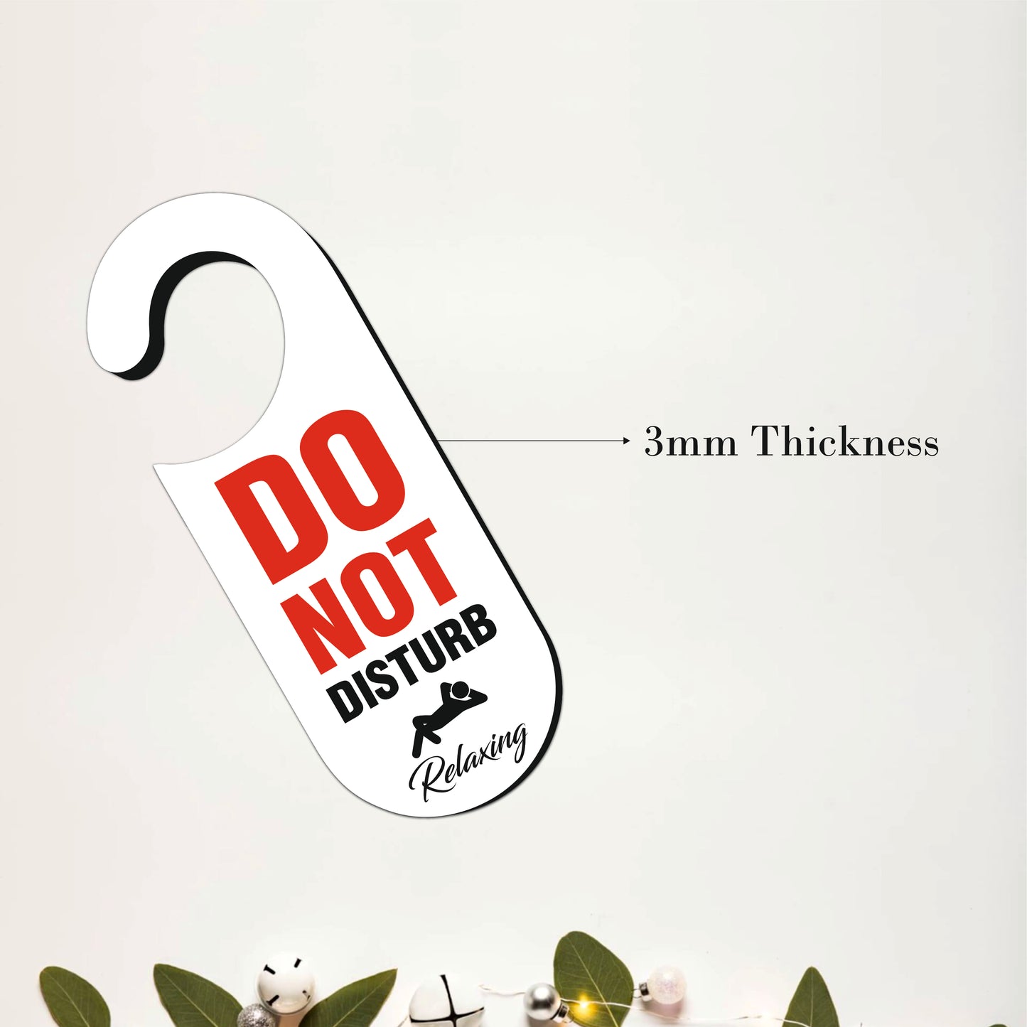 Do Not Disturb Relaxing Wooden Door Hanger Sign Board