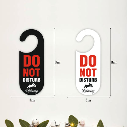 Do Not Disturb Relaxing Wooden Door Hanger Sign Board