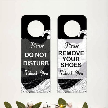 Please Remove Your Shoes Wooden Door Hanger Sign Board
