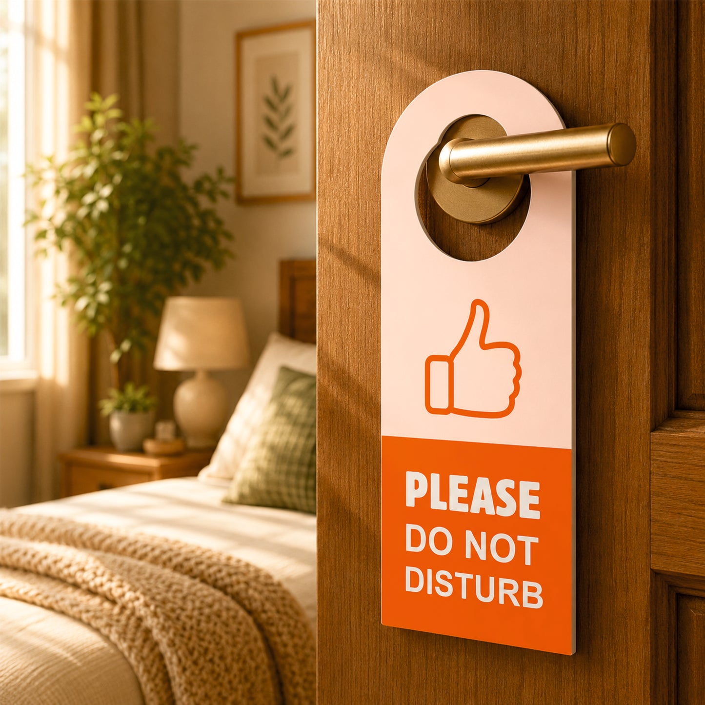 Please Do Not Disturb Wooden Door Hanger Sign Board
