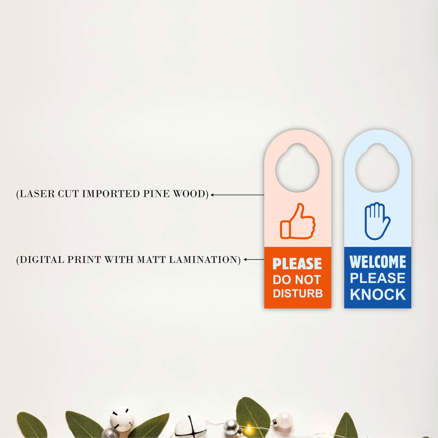 Please Do Not Disturb Wooden Door Hanger Sign Board
