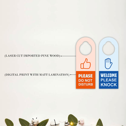 Please Do Not Disturb Wooden Door Hanger Sign Board