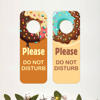 Donut Please Do Not Disturb Wooden Door Hanger Sign Board